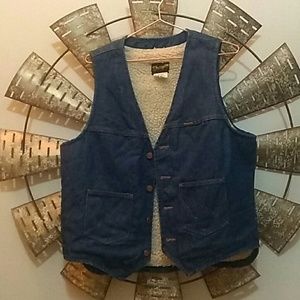 Vintage wrangler denim vest